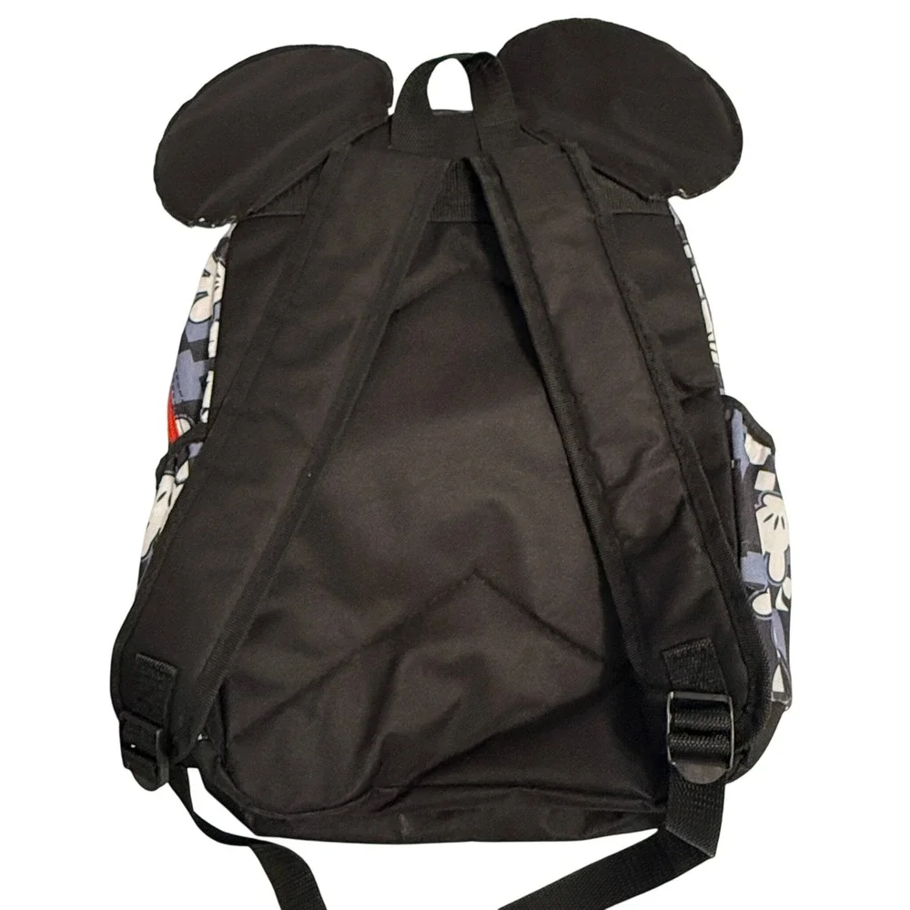 Disney Unisex Mickey Mouse 3D Ears Backpack OS Red Black‎ Grey Canvas Travel